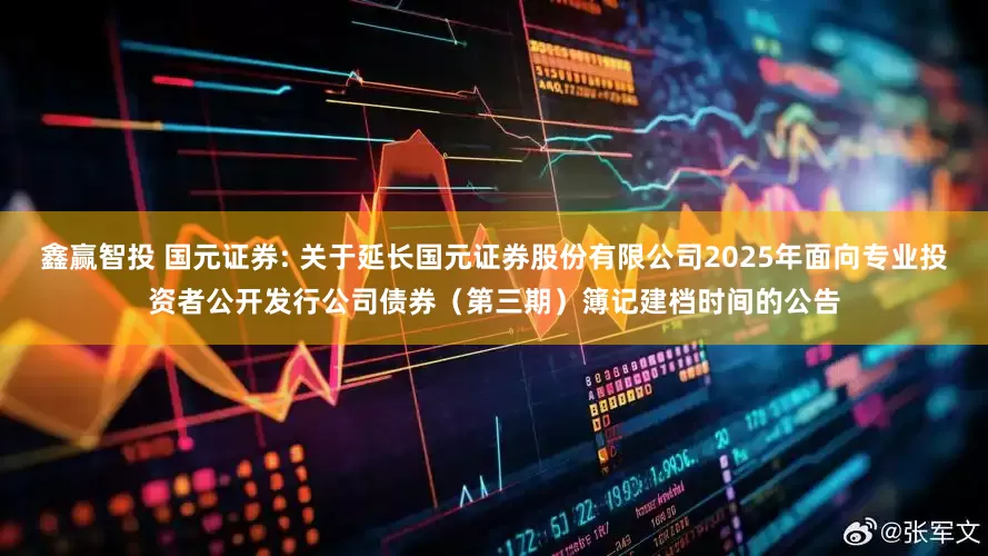 鑫赢智投 国元证券: 关于延长国元证券股份有限公司2025年面向专业投资者公开发行公司债券(第三期)簿记建档时间的公告