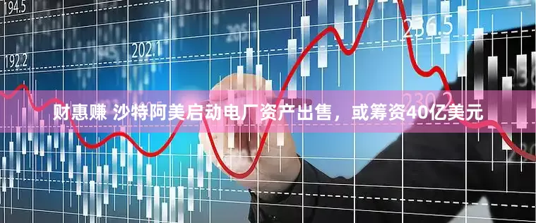 财惠赚 沙特阿美启动电厂资产出售，或筹资40亿美元