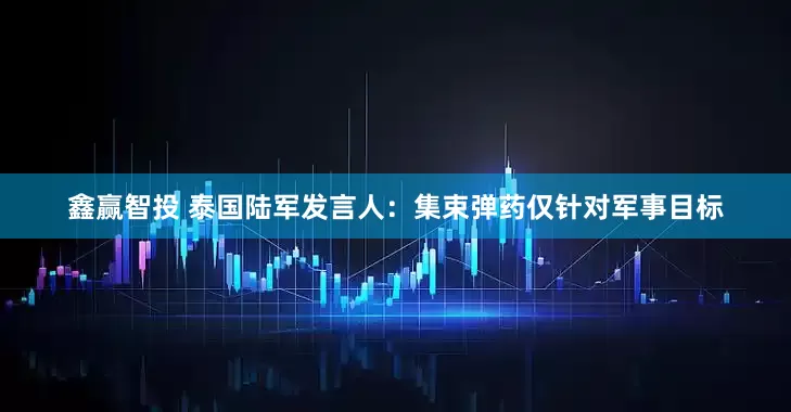 鑫赢智投 泰国陆军发言人：集束弹药仅针对军事目标